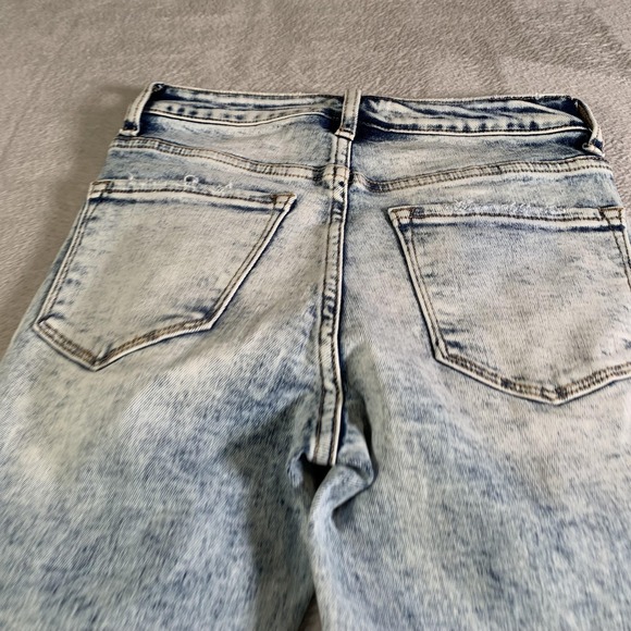 VERVET Jeans Womens 24 Light Acid Wash Mid Rise Skinny Stretch Distressed V2806 - Picture 14 of 14